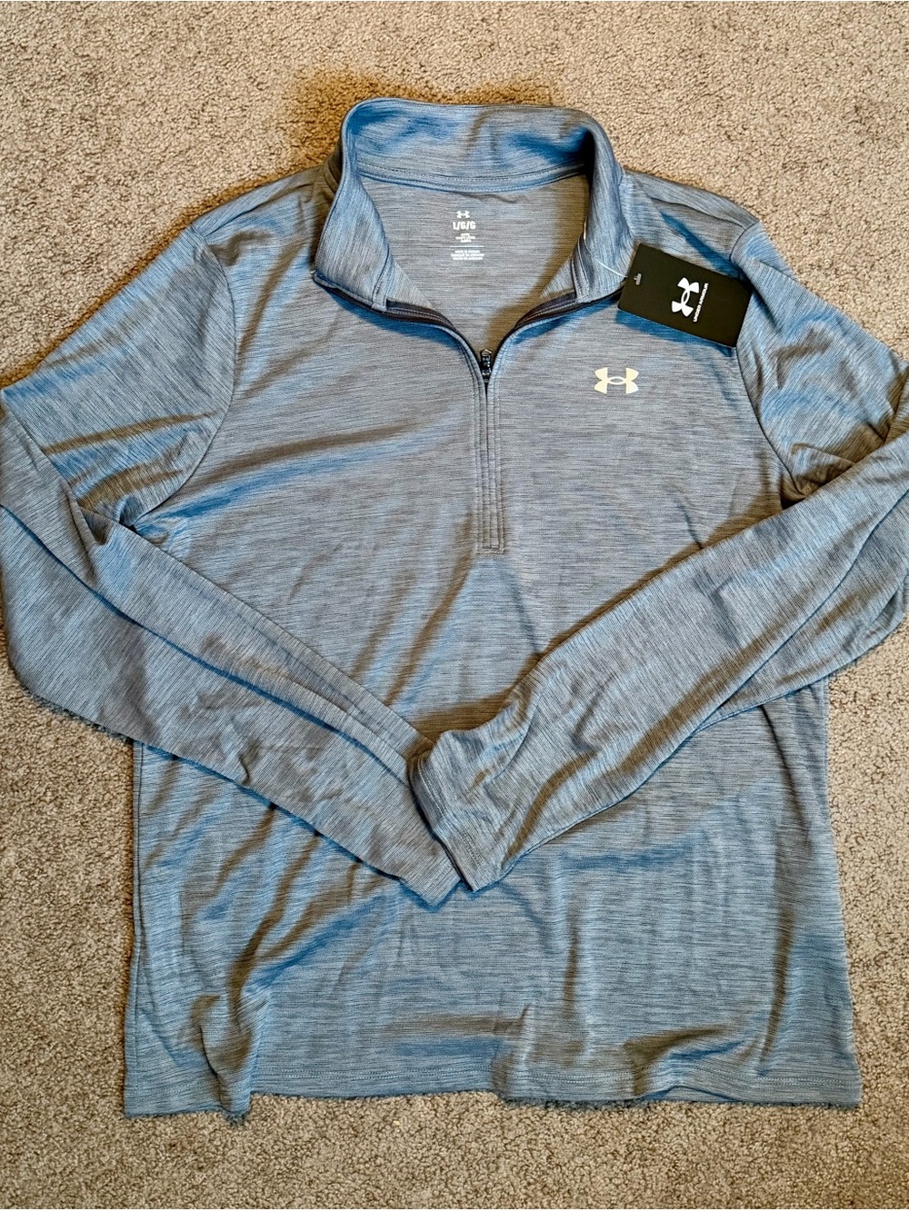 NWT Under Armour Tech ½ Zip Pullover | Gray | Women’s LG
